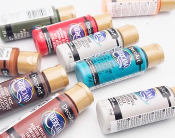 Acrylic Paint free shipping,DecoArt Americana Acrylic Paint, Mandala Art, Canvas Art, Water-Based Acrylic Paint.