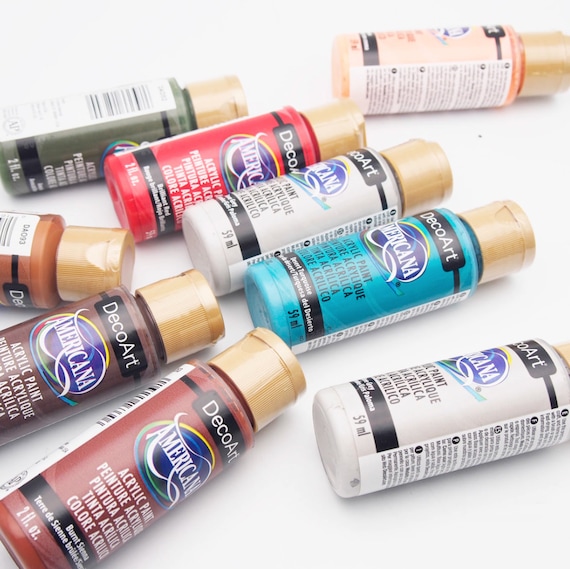 Acrylic Paint free shipping,DecoArt Americana Acrylic Paint, Mandala Art, Canvas Art, Water-Based Acrylic Paint.