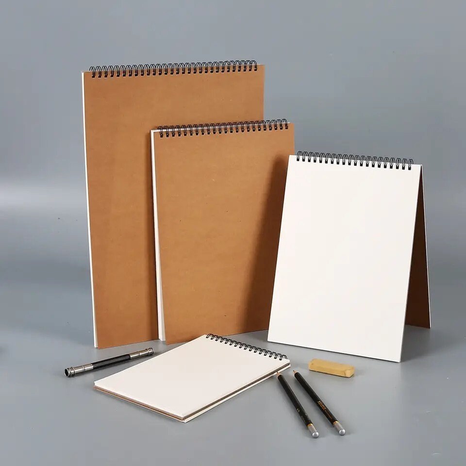 48 Sheets A4 Blank Sketchbook For Sketch Drawing, 8k Hand-Painted