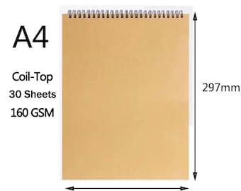 A5/A4 160g Sketchbook For Drawings, Art Sketching book, Artist Drawing Pad, Sketch Paper, kids Drawings book, 30 sheets