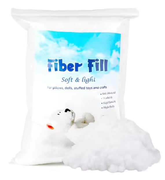 Premium Polyester Fibre Filling – 50-250g Lot Stuffing for Pillows, Toys & Crafts