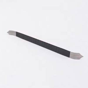 May include: A black and silver scraper tool with a pointed tip on each end.