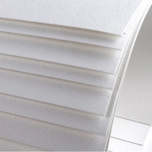 Watercolour paper 10/20 Premium Sheets - 50% Cotton, 300g,  Fine grain, Medium grain, Coarse grain.