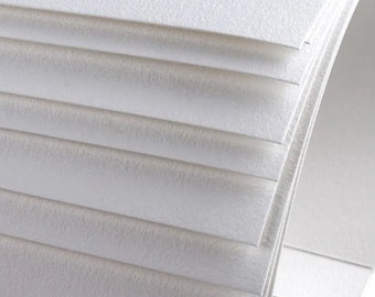 Aquarellpapier 10/20 Premium-Bögen - 50% Baumwolle, 300g, Feinkörnung, Mittelkörnung, Grobkörnung.