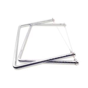 Large stainless steel U-shaped clay cutter – ideal for slicing and shaping pottery and ceramics.