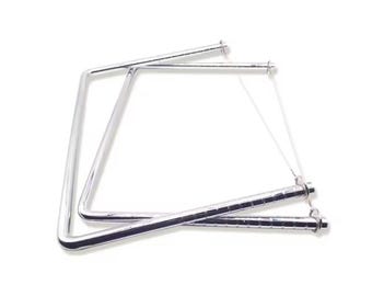 Large stainless steel U-shaped clay cutter – ideal for slicing and shaping pottery and ceramics.