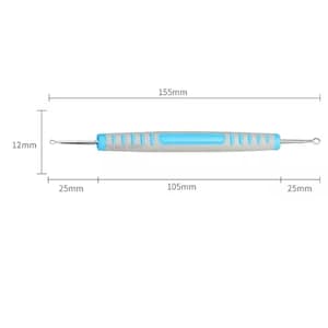 Double-Head Ring Carving Knife – Pottery Texture & Fine Clay Carving Tool with Plastic Handle, Perfect for DIY Crafting