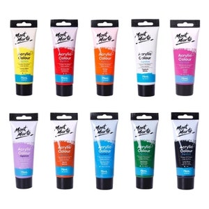 Premium 75ml Acrylic Paint, 24 Vibrant Colors, Acrylic Paints for Artists, Acrylic Paint for students,
