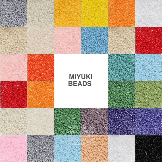 2 mm 11/0 ミユキビーズ 1100 個、ガラスビーズ、刺繍ビーズ