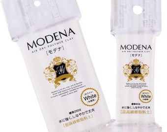 Arcilla de resina japonesa de Módena: 60 g/250 g, arcilla polimérica ligera de secado al aire para esculpir, crear flores, miniaturas, joyería y manualidades.