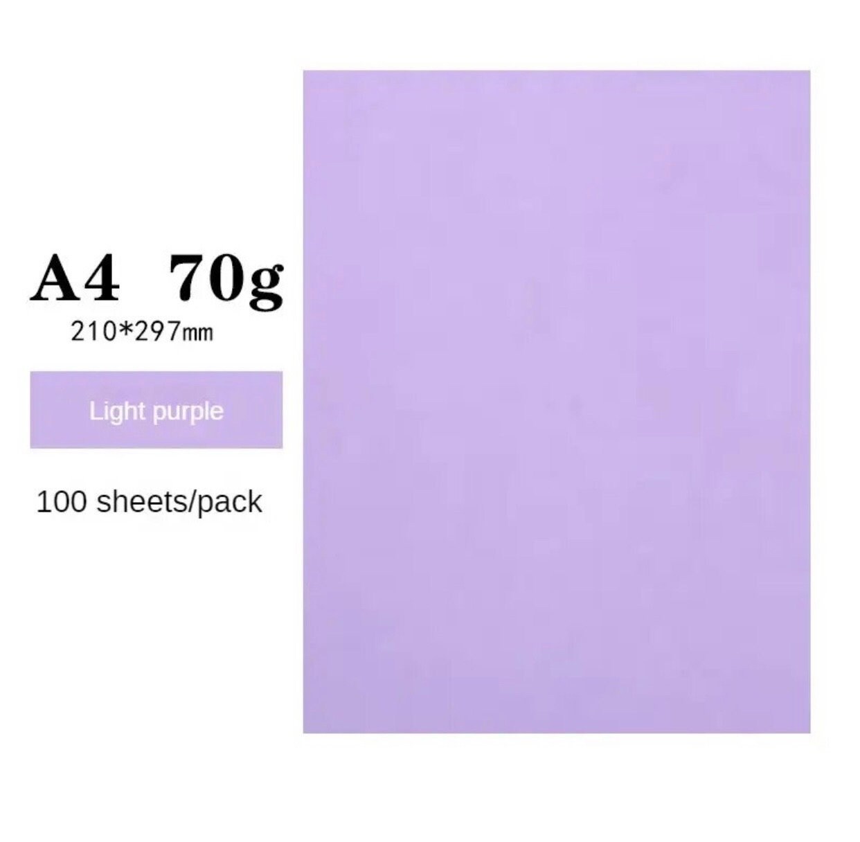 A4 Violet/Purple Card Pack 50 Sheets - View #7