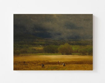 Autumn Art Print, Canvas Fall Landscape Print, Autumn Landscape Painting, / FC05