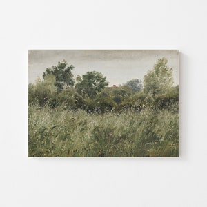Oatfield Art Print, Canvas Landscape Print, Country Landscape Painting, / LH18