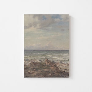 Seascape Art Print, Canvas Art Print, Ocean Landscape Painting / SS27