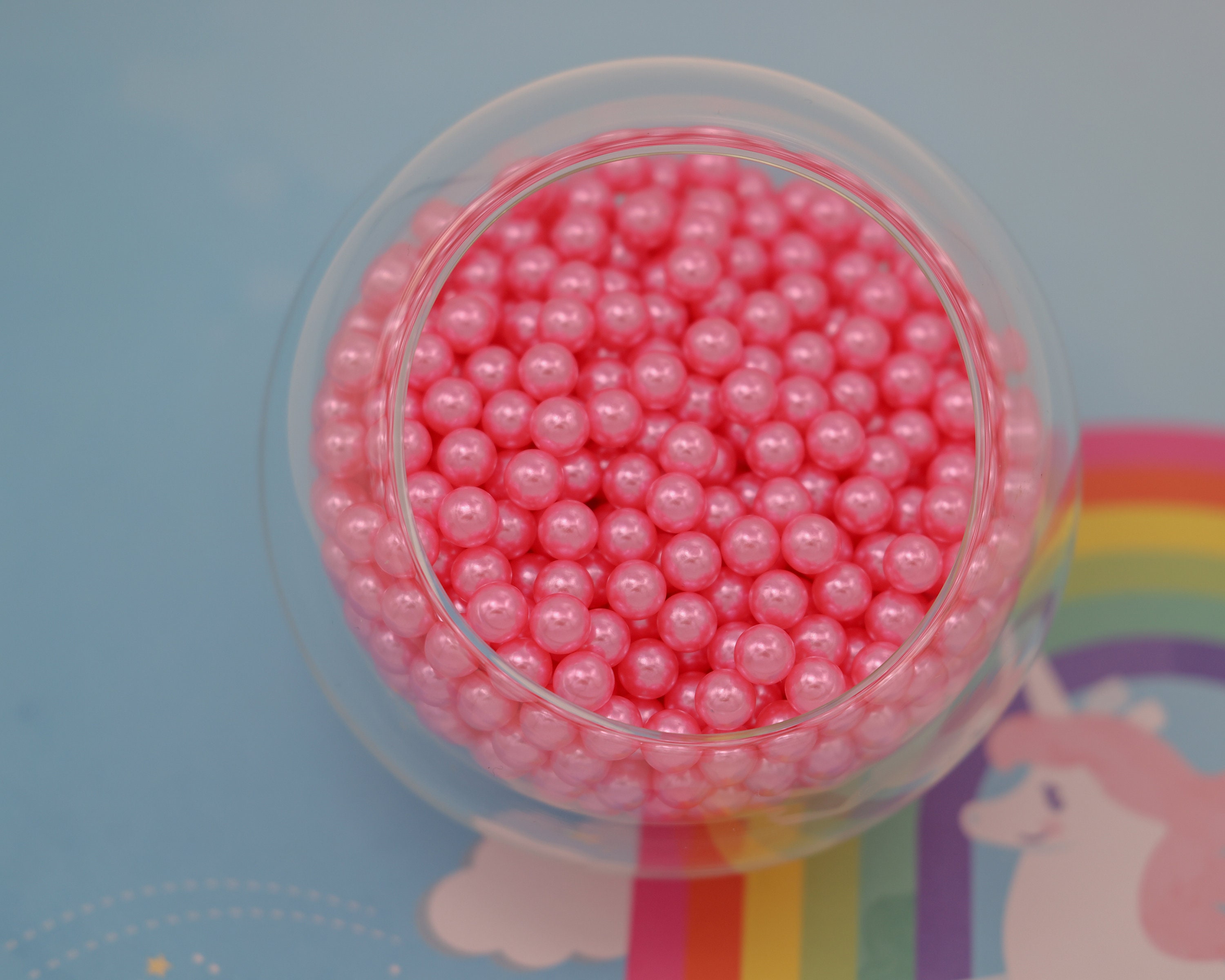 ACRYLIC PEARLS 50 X 10MM WITH HOLES 