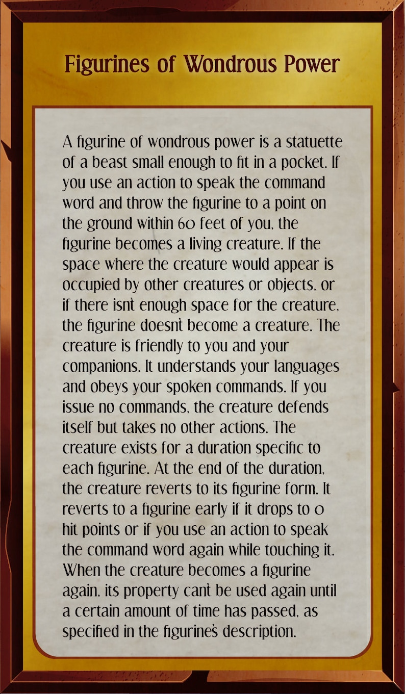 Figurine of Wondrous Power Silver Raven Etsy