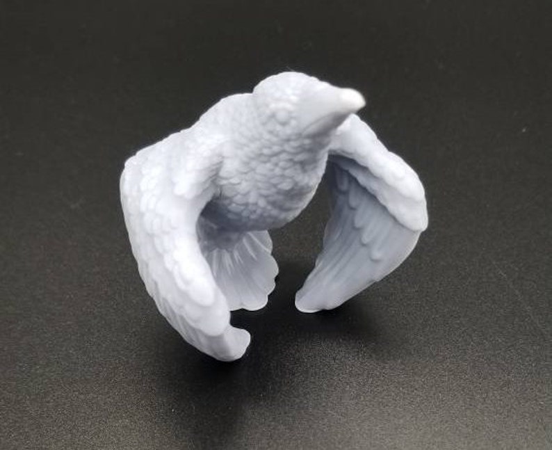 Figurine of Wondrous Power Silver Raven Etsy