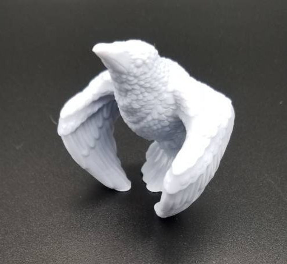 Figurine of Wondrous Power Silver Raven Etsy