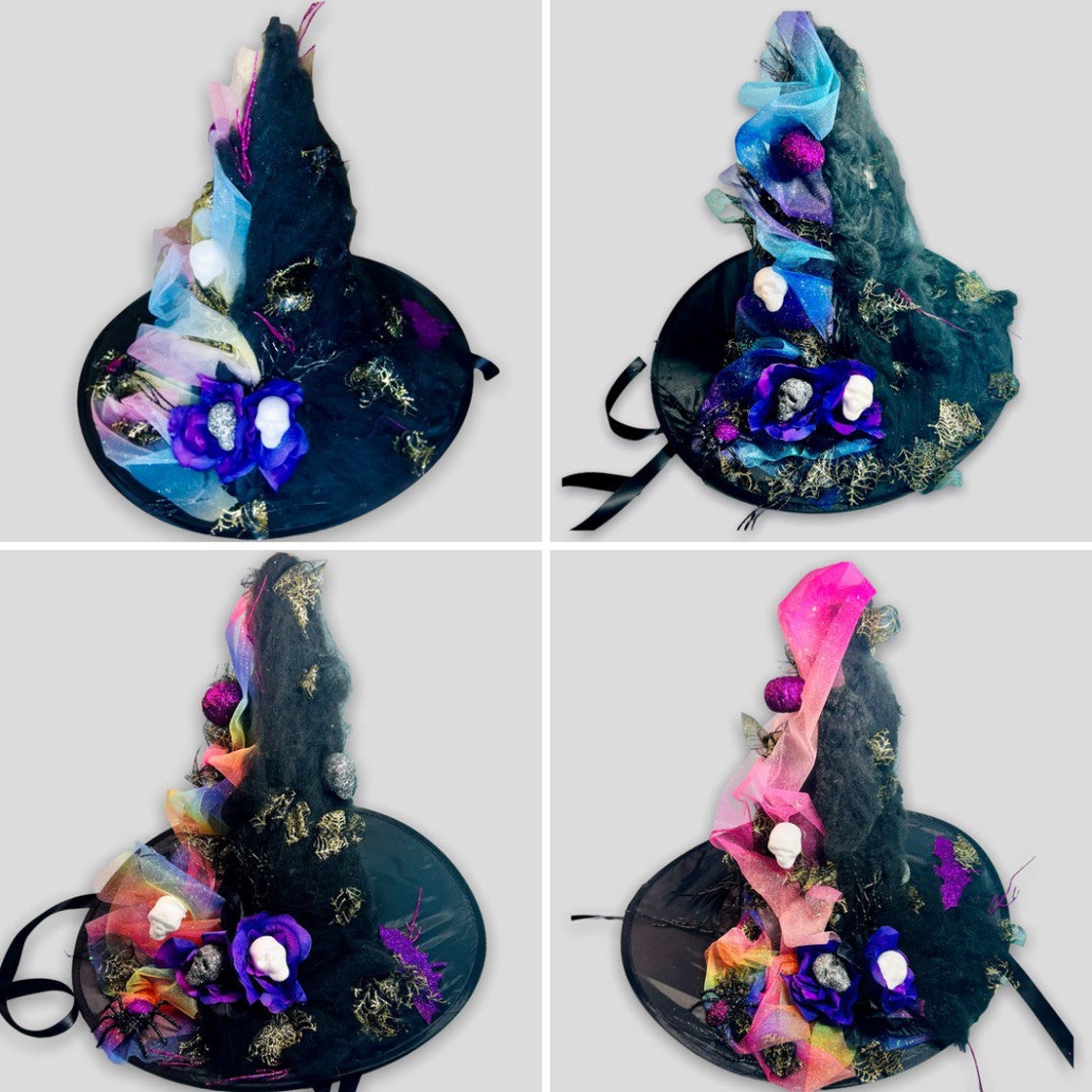 Halloween Witch Party Witch Hat Witch Hats For Women And Girls Etsy