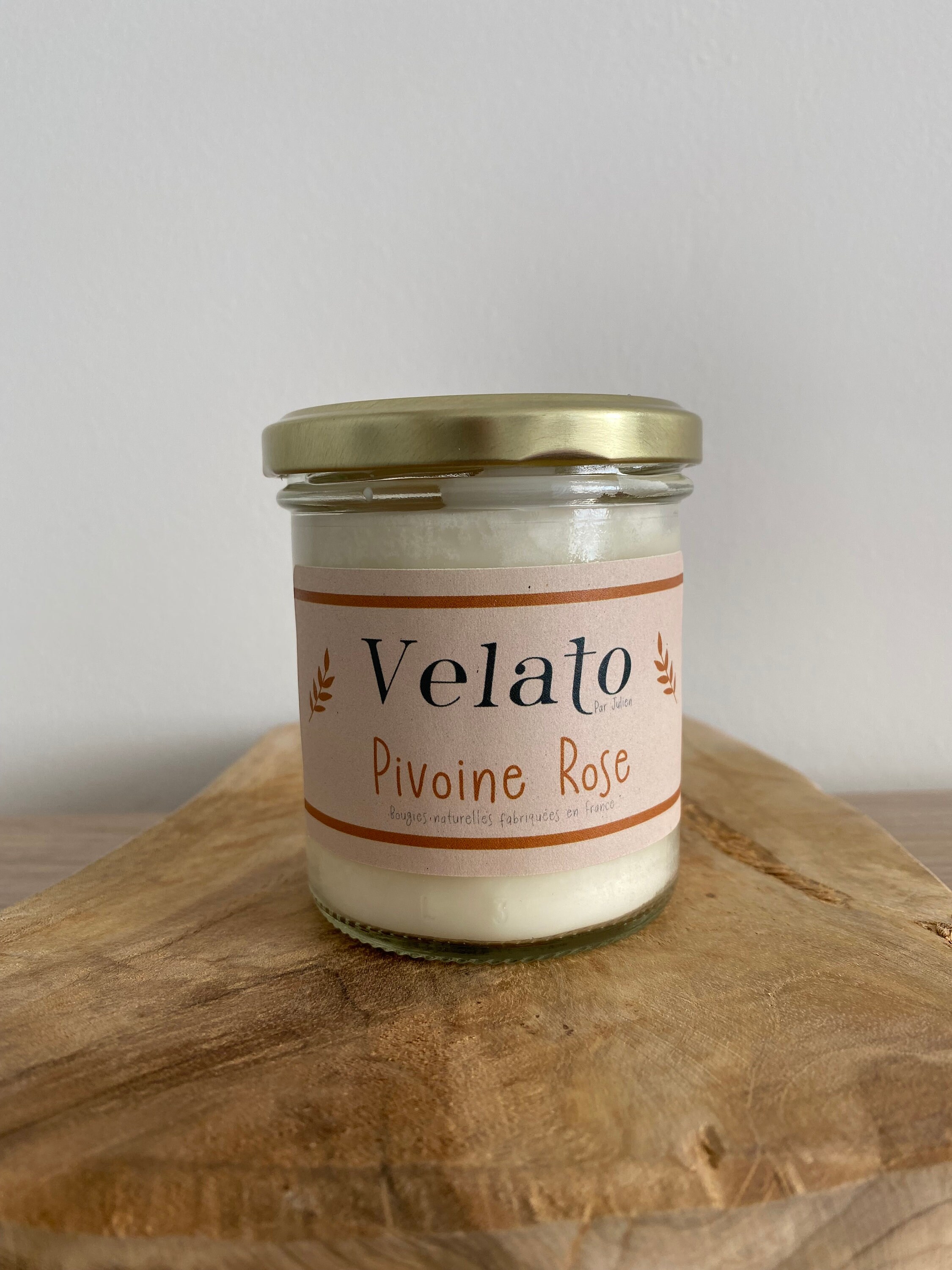 Bougie Senteur Pivoine Rose