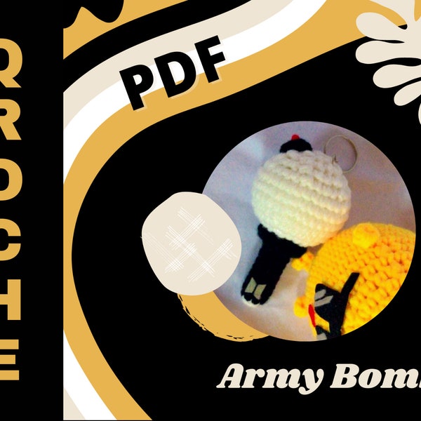 Crochet Bts Keychain Etsy