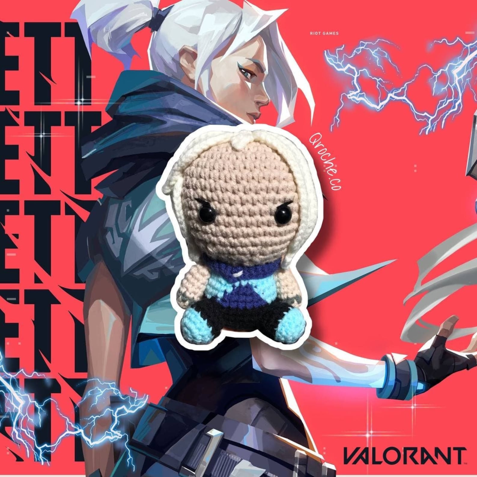 PDF Valorant Agent Jett Doll Crochet Pattern by Qroche.co Malaysia Etsy