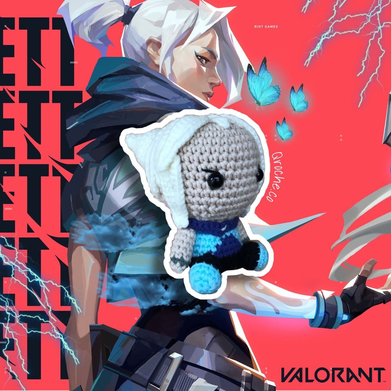 PDF Valorant Agent Jett Doll Crochet Pattern by Qroche.co Malaysia Etsy