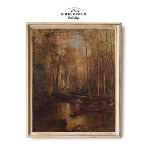 Autumn in the Catskills -- Forest in Autumn, Warm Tones, Fall Landscape, Vintage Oil Painting -- Digital Printable DOWNLOAD