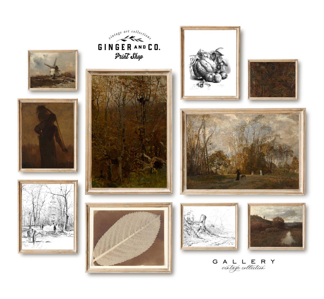 Moody Autumn Gallery Wall Art Set - PRINTABLE DIGITAL DOWNLOAD - Fall ...
