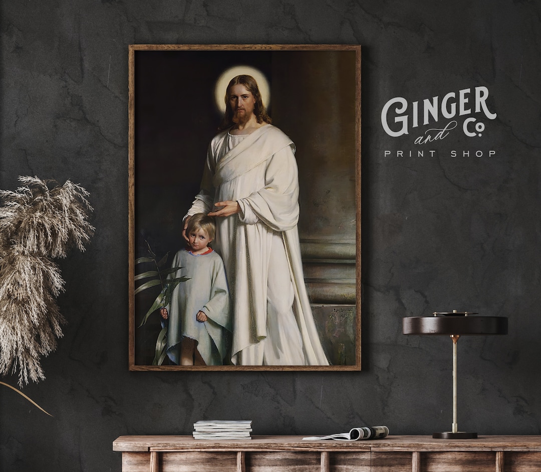 Christ Blessing a Child -- PRINTABLE DIGITAL DOWNLOAD Vintage Fine Art ...