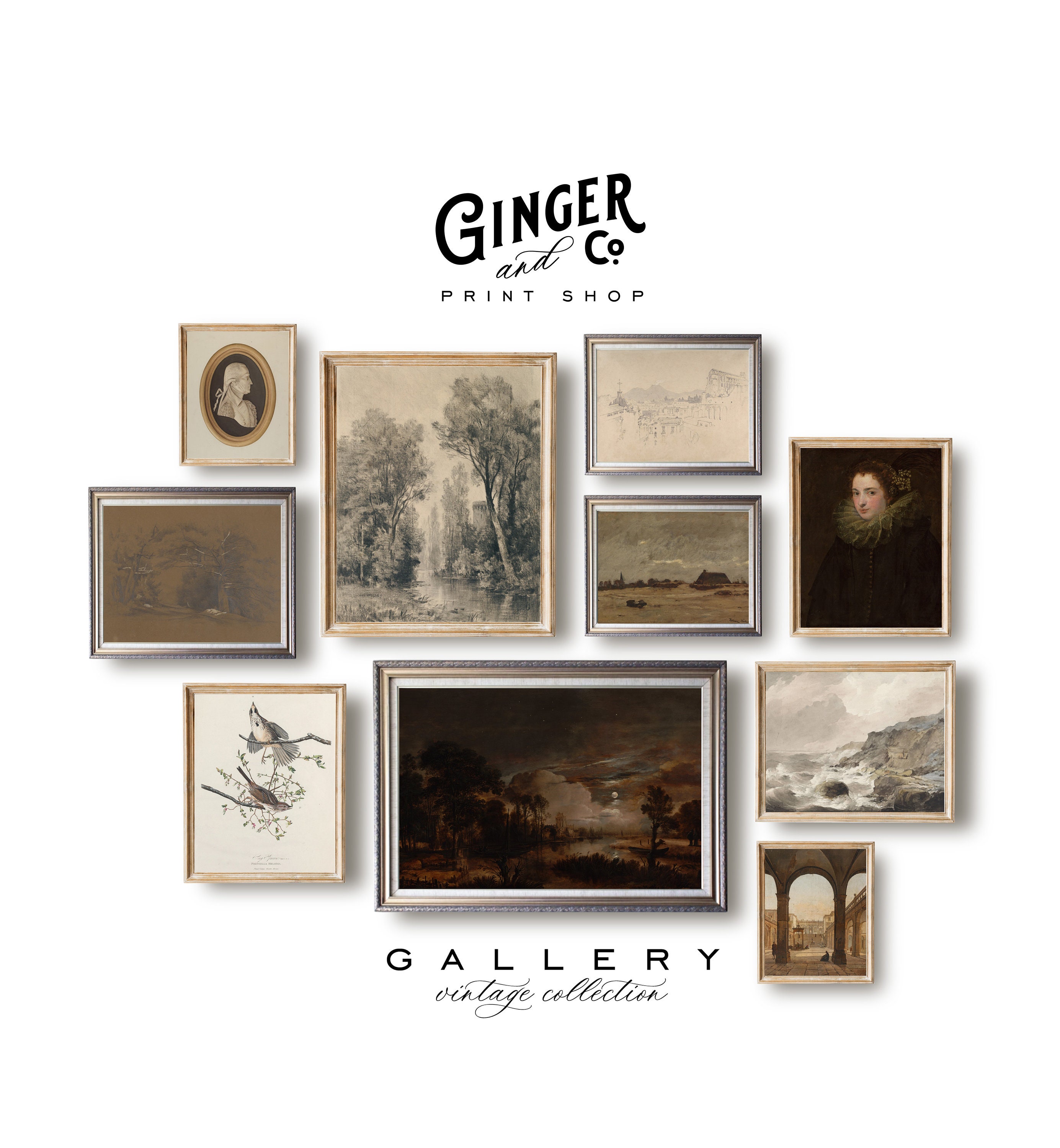 Moody Gallery Wall Art Set No 8 PRINTABLE DIGITAL DOWNLOAD - Etsy