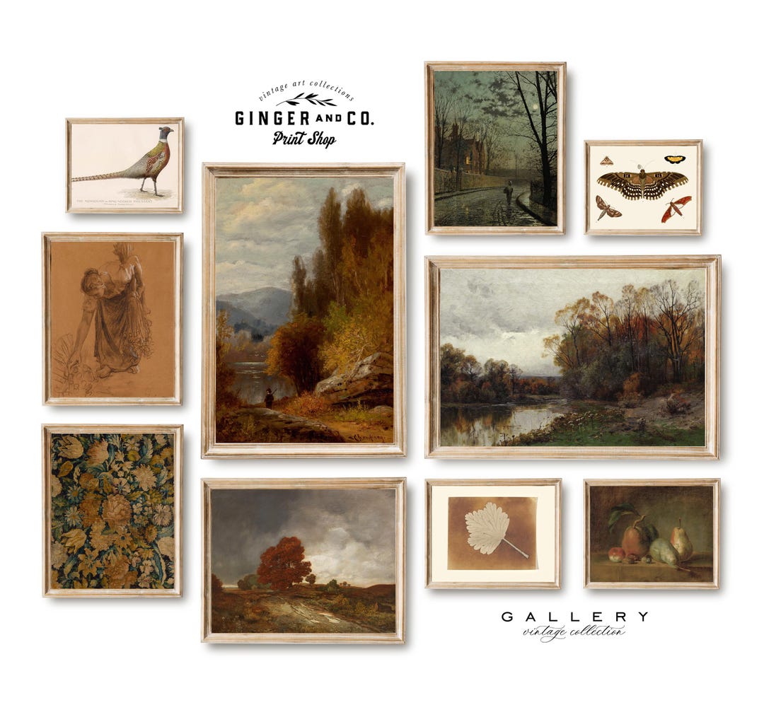 Warm Autumn Gallery Wall Art Set - PRINTABLE DIGITAL DOWNLOAD - Fall ...