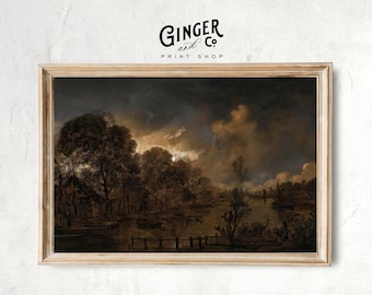 Vintage Moody Wall Art - Etsy