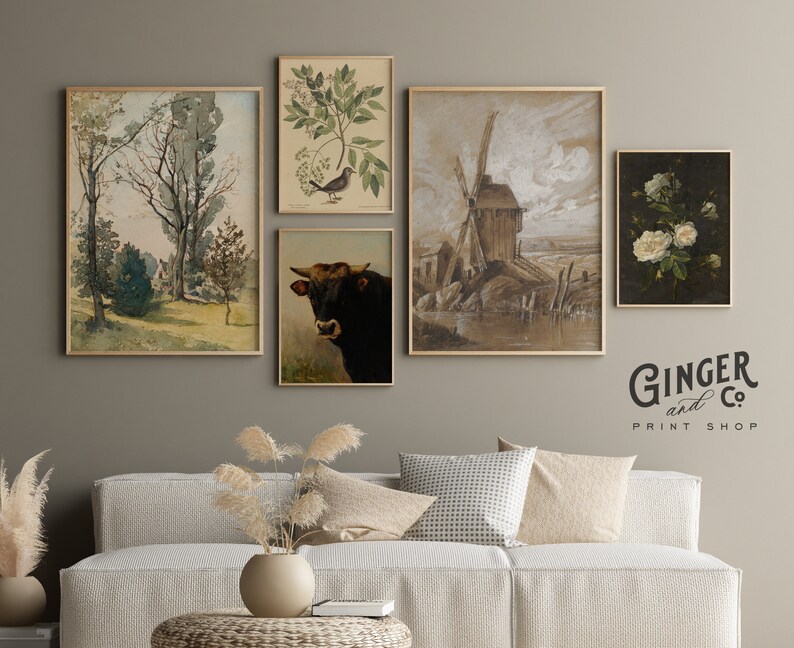 Summer Farmhouse Gallery Wall Art Set PRINTABLE DIGITAL Etsy