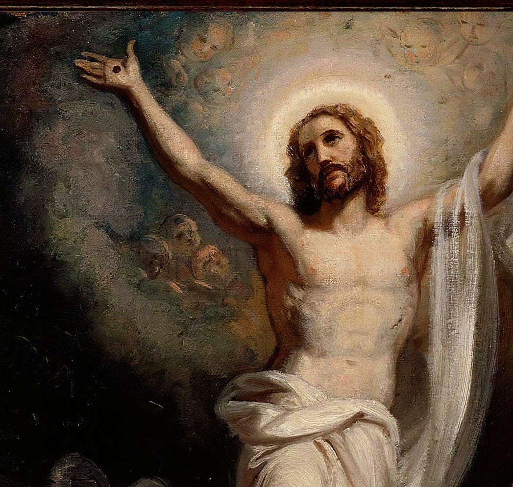 Resurrection of Christ -- PRINTABLE DIGITAL DOWNLOAD Christian Wall Art ...