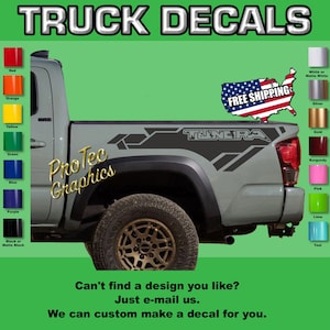 Truck Rear Bed Decal Graphics Fits: Toyota Toy-04 (Tundra)