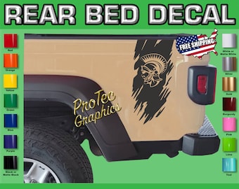 Rear Bed Racing Stripes Fits Jeep Gladiator Glad_13 (Gladiator)