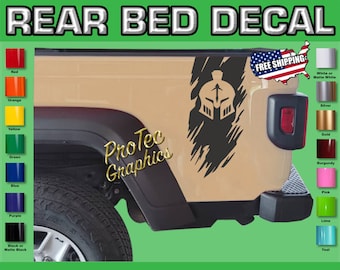 Rear Bed Racing Stripes Fits Jeep Gladiator Glad_17 (Gladiator)