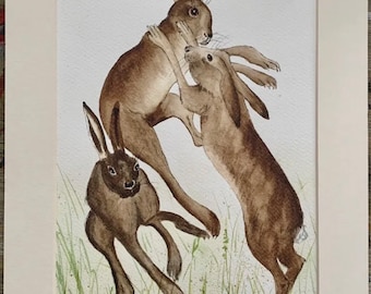 Boxing Hares (3)