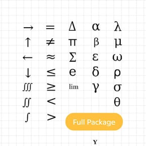 Math Stickers - Full Package For Goodnotes 5