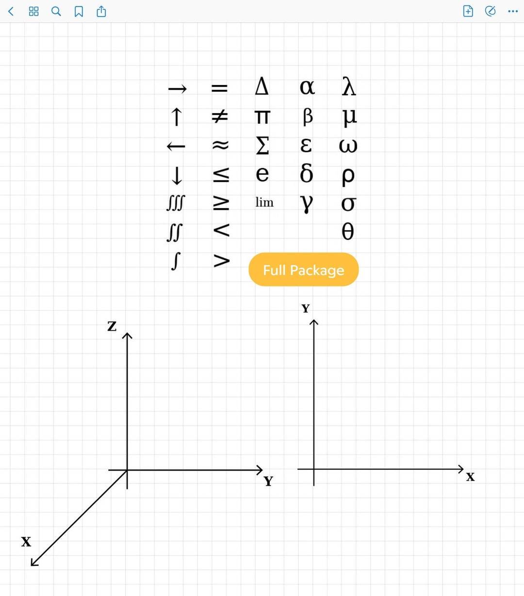 Mathe Sticker Vollpaket für Goodnotes 5 Etsy.de