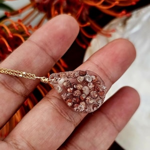 Ni&#39;ihau Shell Gold Necklace. 14K Gold Filled Satellite Chain. Seashell Necklace. Hawaiian Seashell