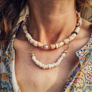 Puka Shell Necklace. Hawaiian Puka Shell. Seashell Necklace. 14K Gold Filled. Shell Necklace