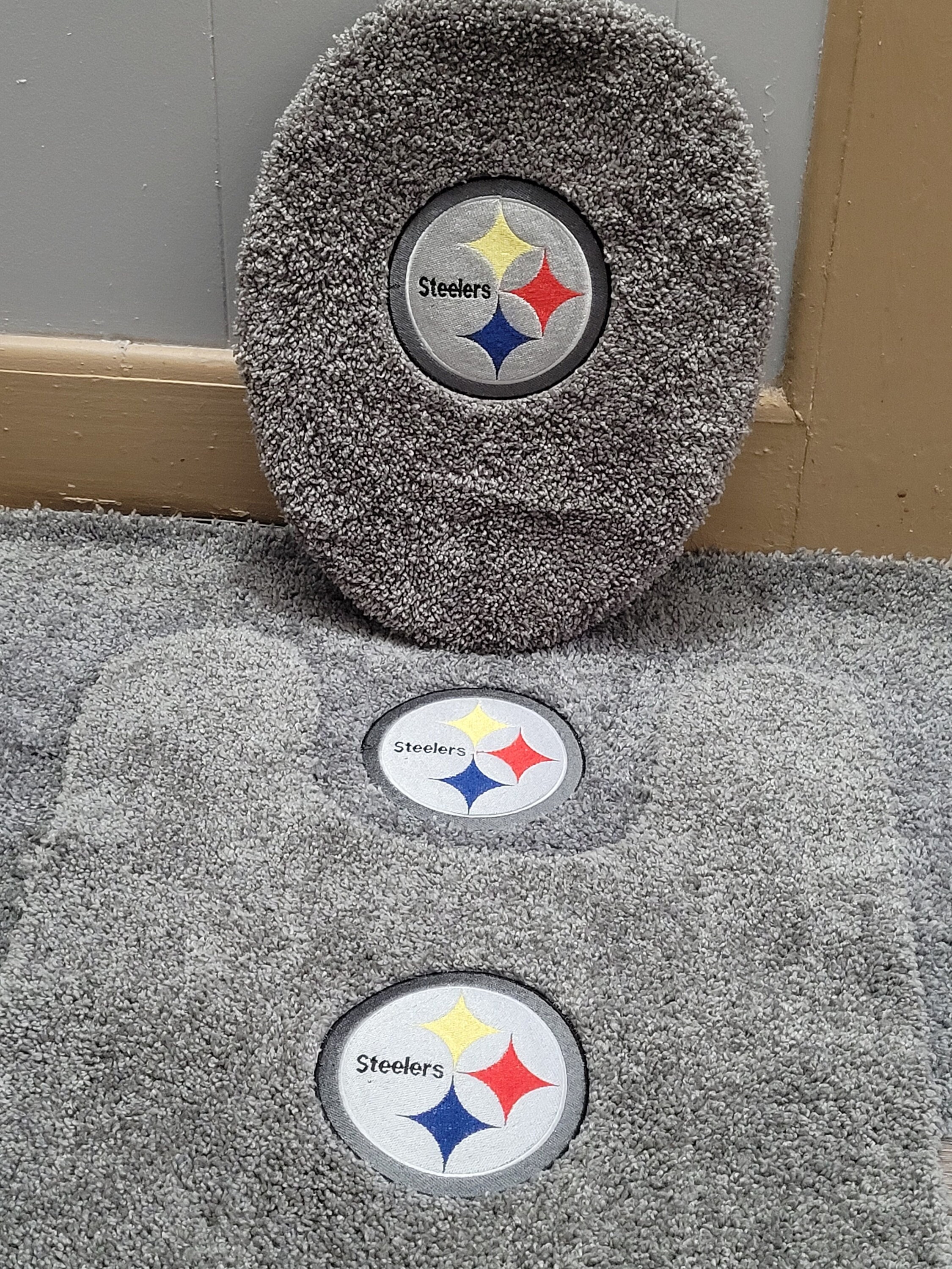 Pittsburgh Steelers 3 Piece Bathroom Set, Football Team, Steeler Set