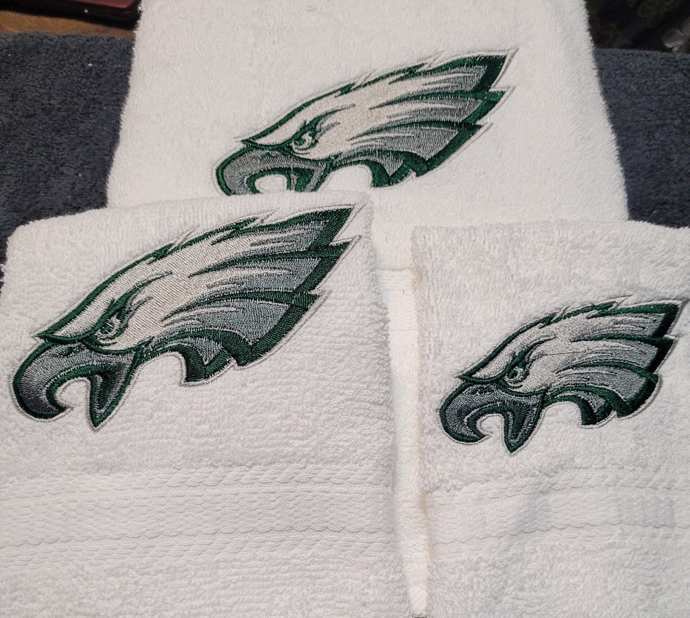 Philadelphia Eagles Towel Set 3-piece Set Bathroom Towel - Etsy