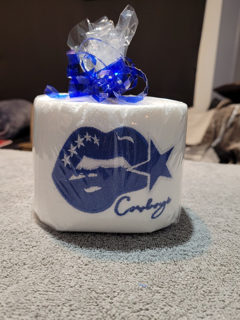 Dallas Cowboys Lips Embroidered Toilet Paper Lips Cowboys Etsy
