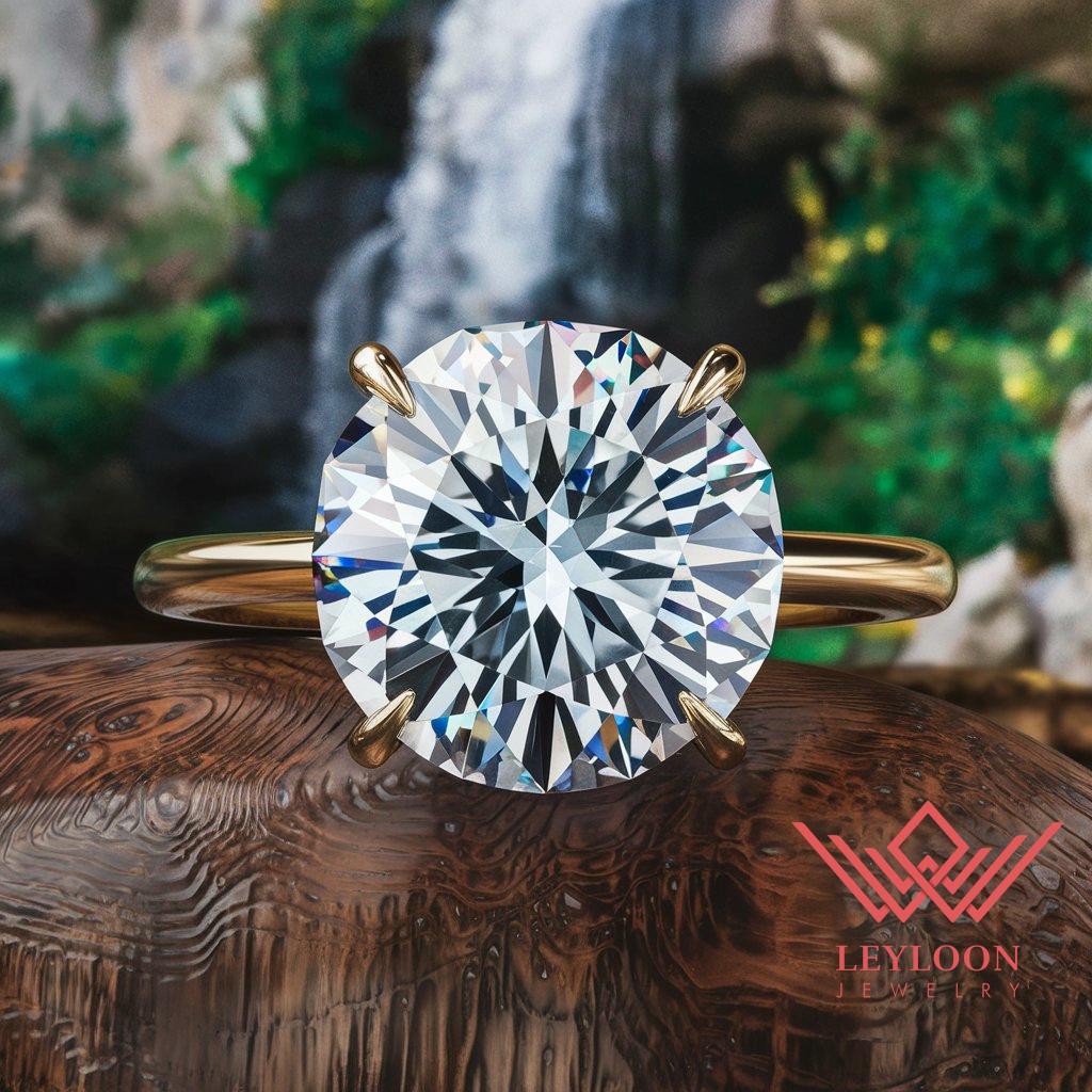 Diamant Naturel 1 Carat Rond VVS1 – Certificat GIA, Excellent Cut, 6.5 Mm, Neuf Avec étiquette