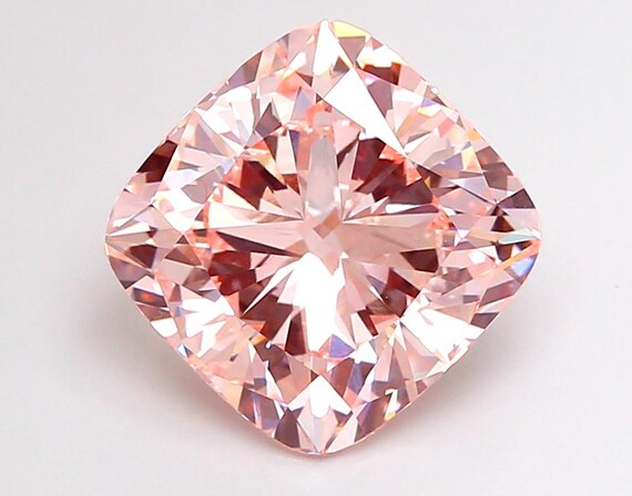 Fancy Intense Pink Cushion Cut Lab Grown Diamond, VVS/VS, IGI