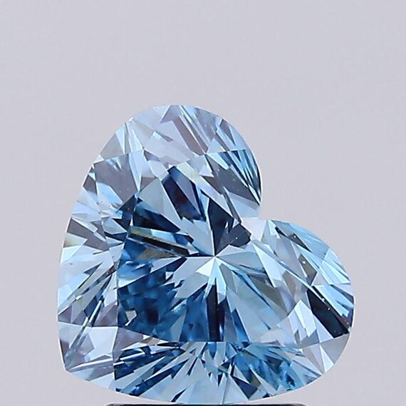 Heart Cut Fancy Vivid Blue Color VVS/VS IGI Certified Loose 1-20