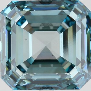 Asscher Cut Fancy Greenish Intense Blue Color IGI Certified VVS/VS Loose 1-20 Carats Lab Grown Diamond